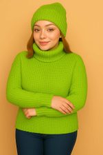تونیک بافت یقه شل - تصویر 10