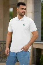تیشرت مردانه یقه دکمه دار مدل Lacoste - تصویر 2