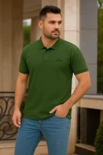 تیشرت مردانه یقه دکمه دار مدل Lacoste - تصویر 3